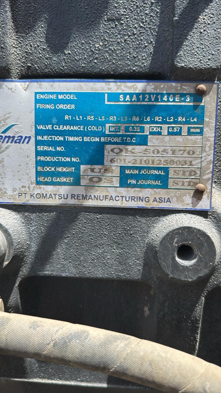 Двигатель Komatsu SAA12V140E-3 для экскаватора pc2000-8